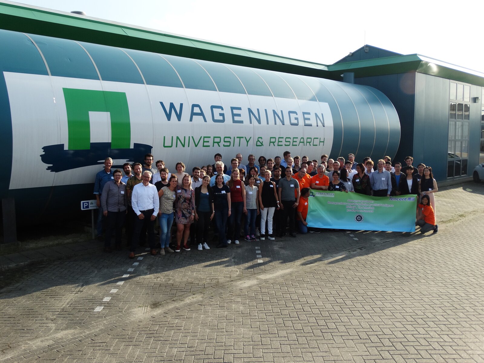 Autonomous Greenhouse Challenge participants at Wageningen University, June 2018